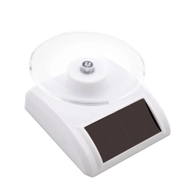 Eco-Friendly Solar Rotational Turntable Headphone Display Stand Solar Acrylic Tray Display Stand
