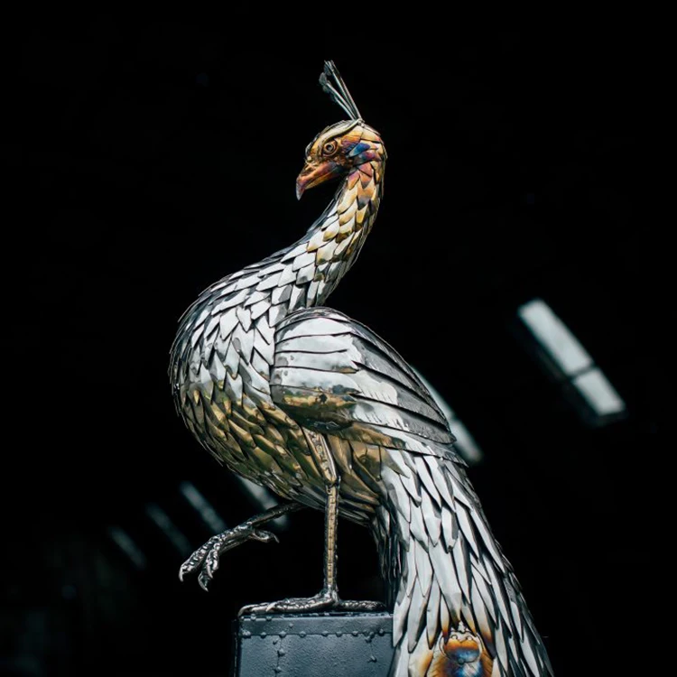 garden park decorative large metal peacock garden statues for sale