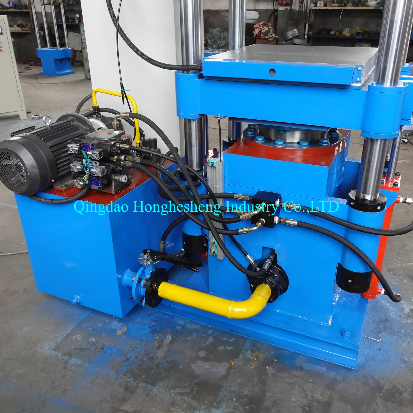 Two-Station Type Hydraulic Plate Rubber Vulcanizing Press Machine for Ceramic Brake Pad Production