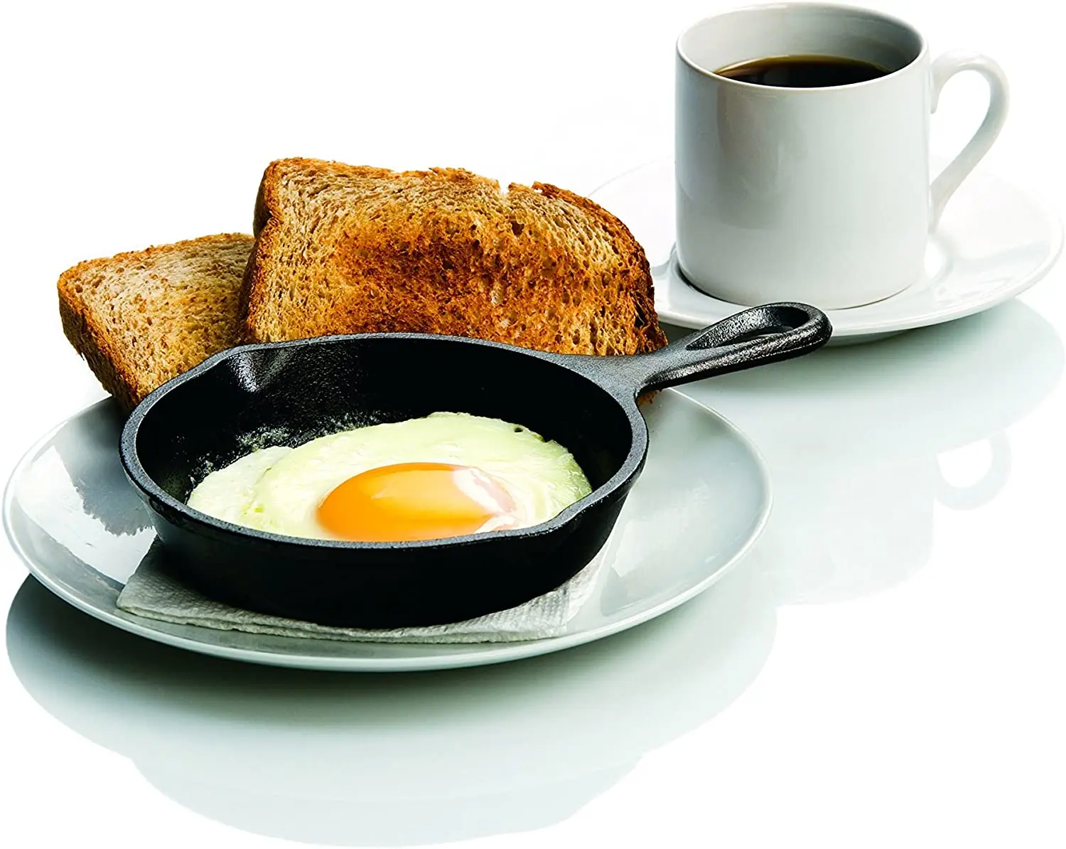 Pre-Seasoned 3.5-Inch Cast Iron Skillet Set for Side Dishes or Desserts Pre Seasoned Small Mini Cast Iron Skillet Set