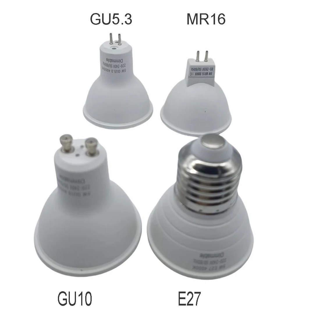 Warm White Natural White Day Light 110V  High Quality Downlight Triac Dimmable AC220-240V 5W GU10 LED Spot Light Ceiling