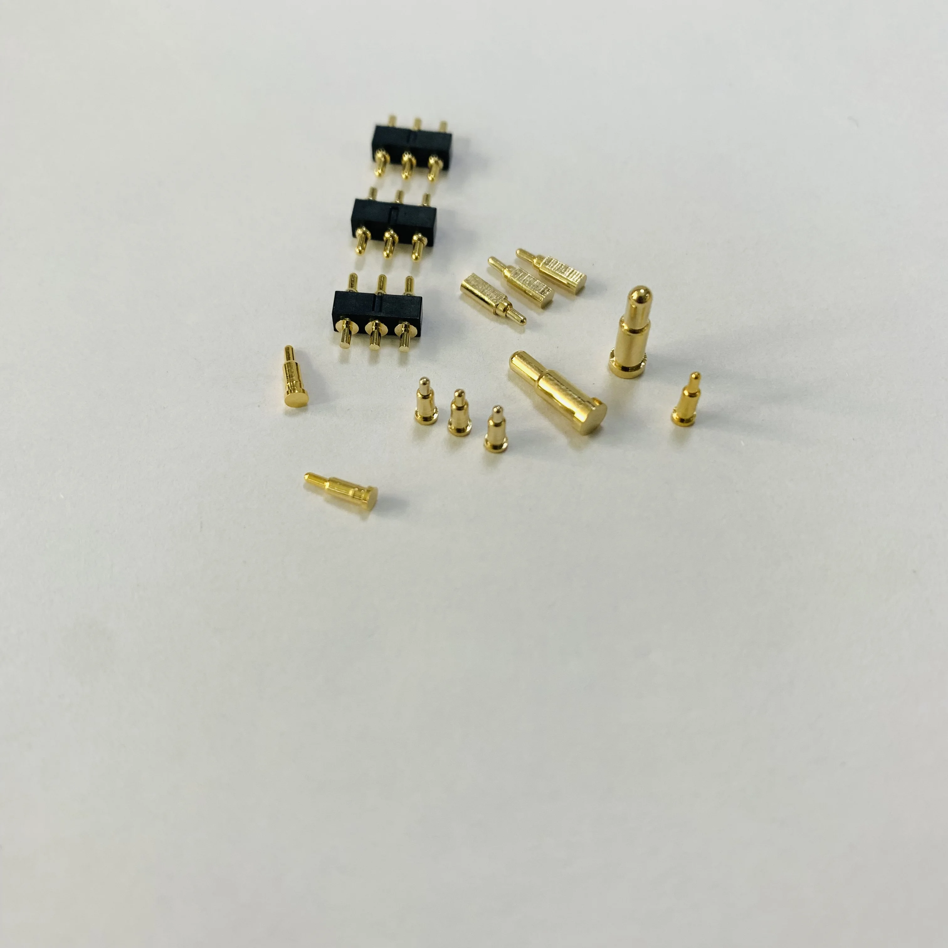 Custom High-Current Brass Pogo Pins CNC Machined Telescopic Spring Needle Gold-Plated Contacts Home Appliance Charging Thimbles