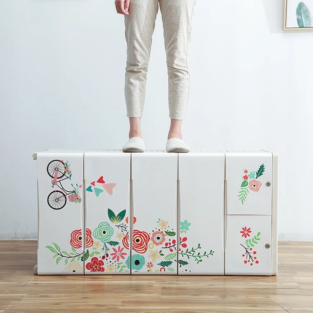 pp plastic drawer with lock 4.5 layers