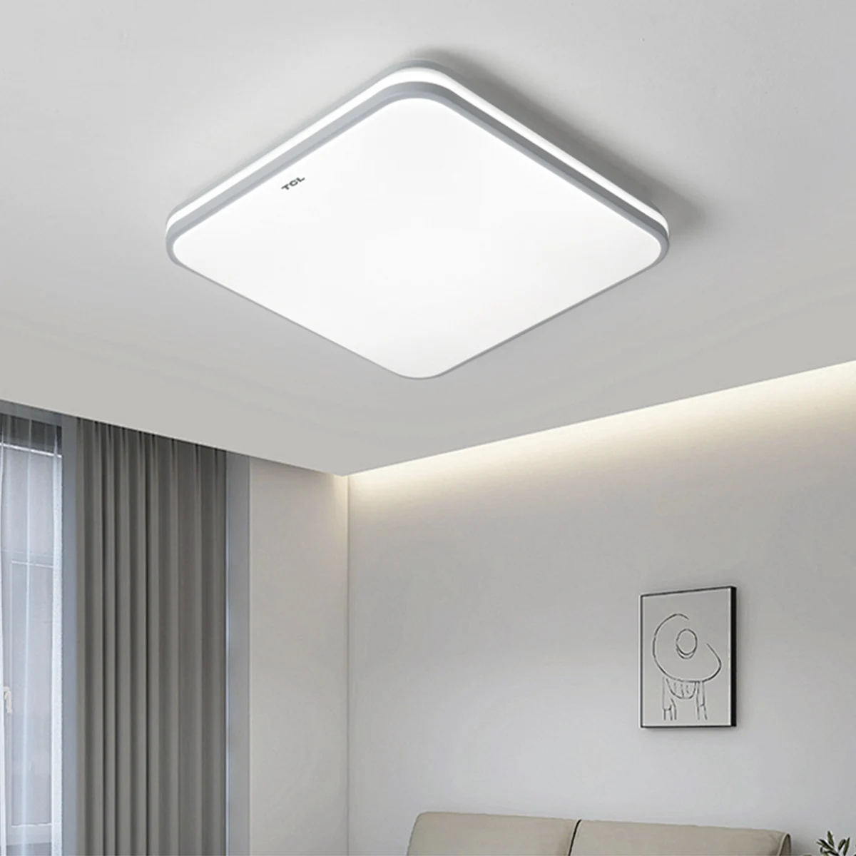 TCL Living Room Main Light New Lamps and Lanterns Modern Minimalist Atmospheric Large Plastic Housing LED Ceiling light