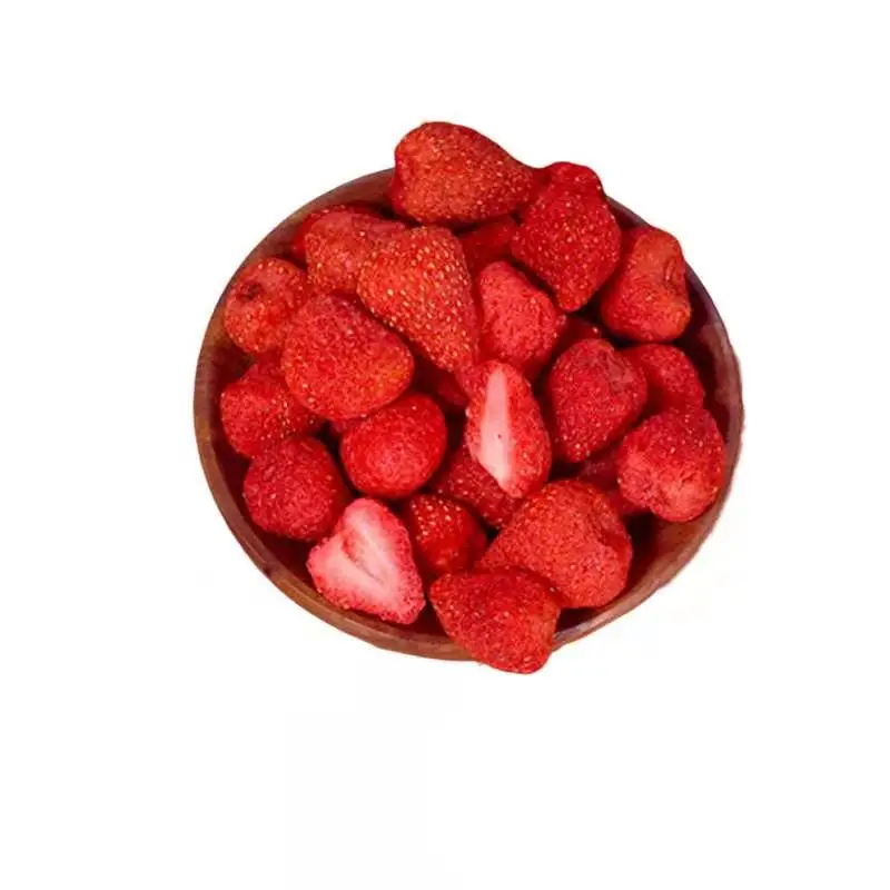 Free Samples Candied Dried Strawberry Pieces Freeze Dry Strawberry