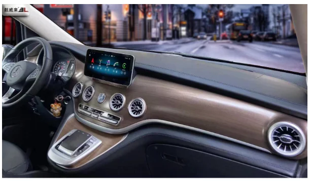 Прибор для Mercedes Benz Vito 260 RAM4/8GB + ROM64/256GB с 360 панорамой оригинальная мышь/розетка/часы/красное дерево/лампа