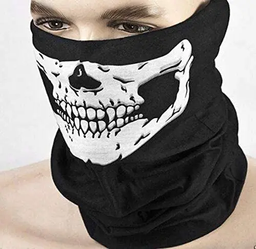 New Style Custom Cycling Neck Warmer Face Mask Face Shield Skull Polyester Bandana