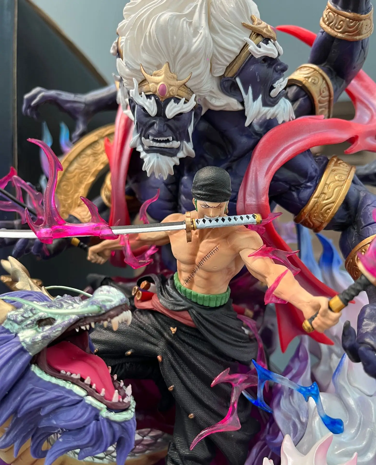 High Quality One Pieces Big Pvc 35cm Anime Figures Model Toys For Collection Hell Zoro Action Figure