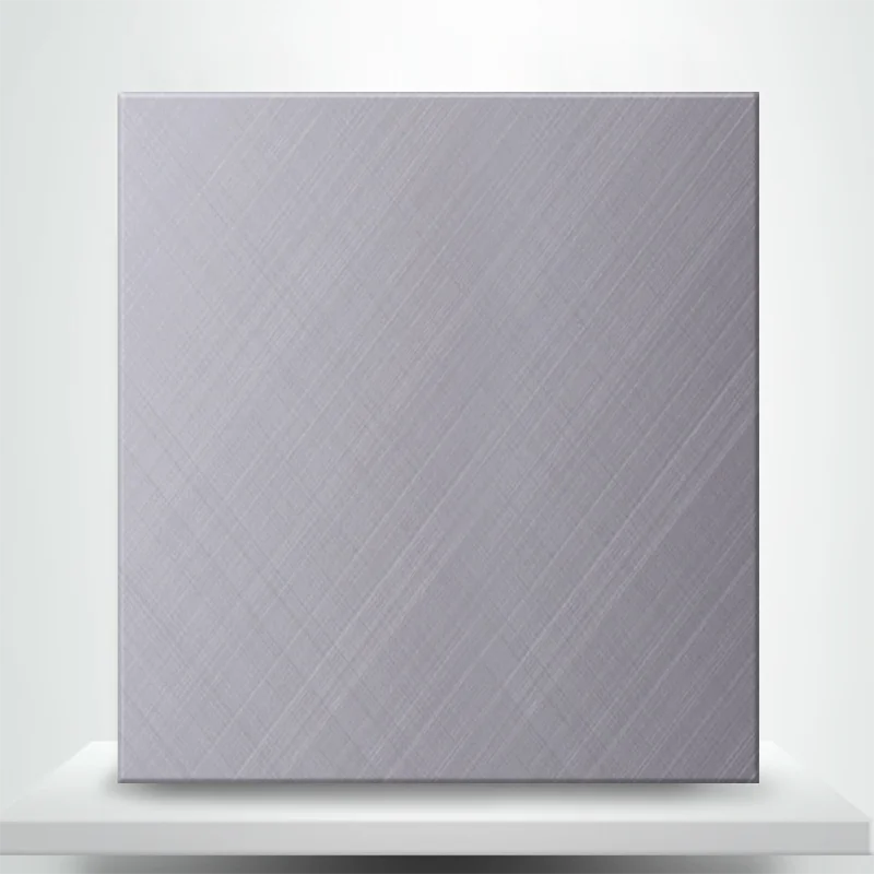 304/304L/316/409/410/904L/2205 Stainless Steel Sheet Decorative Plates Hot Cold Rolled Coil Cross Grain Pattern Brushed Surface