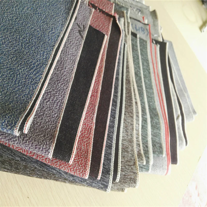 Factory custom 20 oz Japanese Selvedge denim fabric with red trim for high-end jeans