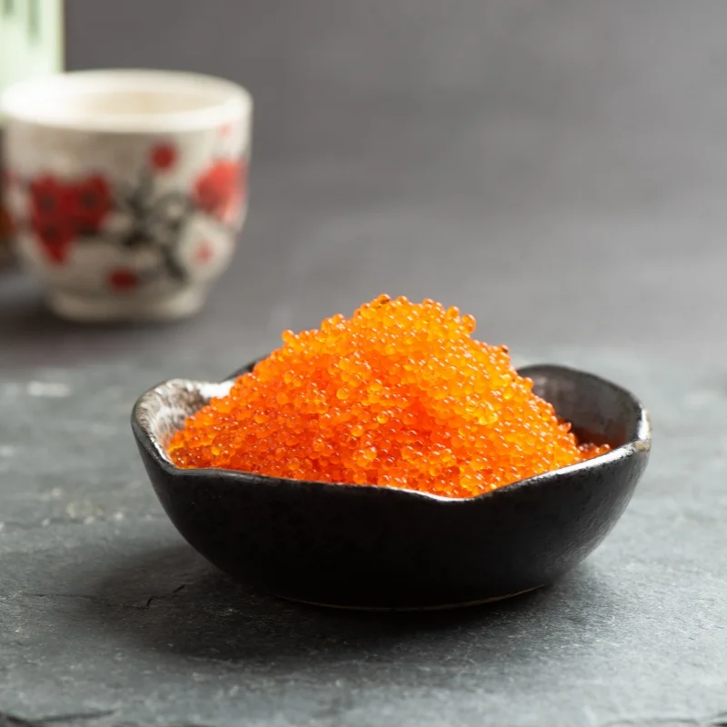 EBIKO/Seasoned Capelin Roe Masago Fish Roe Fish Eggs Caviar Green Masago For Sale