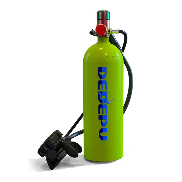 2.3L Scuba Diving Tank Snorkel Equipment Leisure Outdoor Swimming Spare Air Portable Capacity Use 25-45 Minute