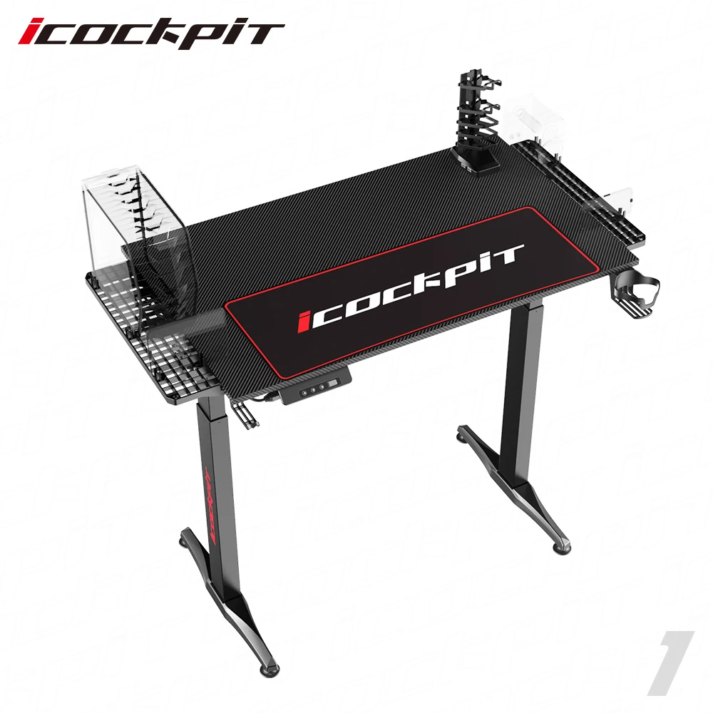 dual motor adjustable height electric lift up office computer table