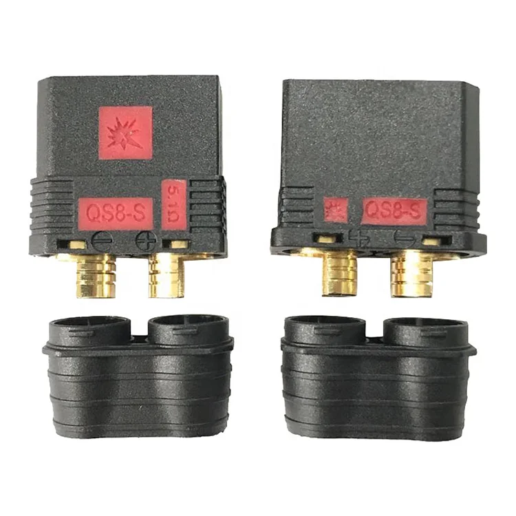 Black Antispark Connector Male And Female QS8 High current connector