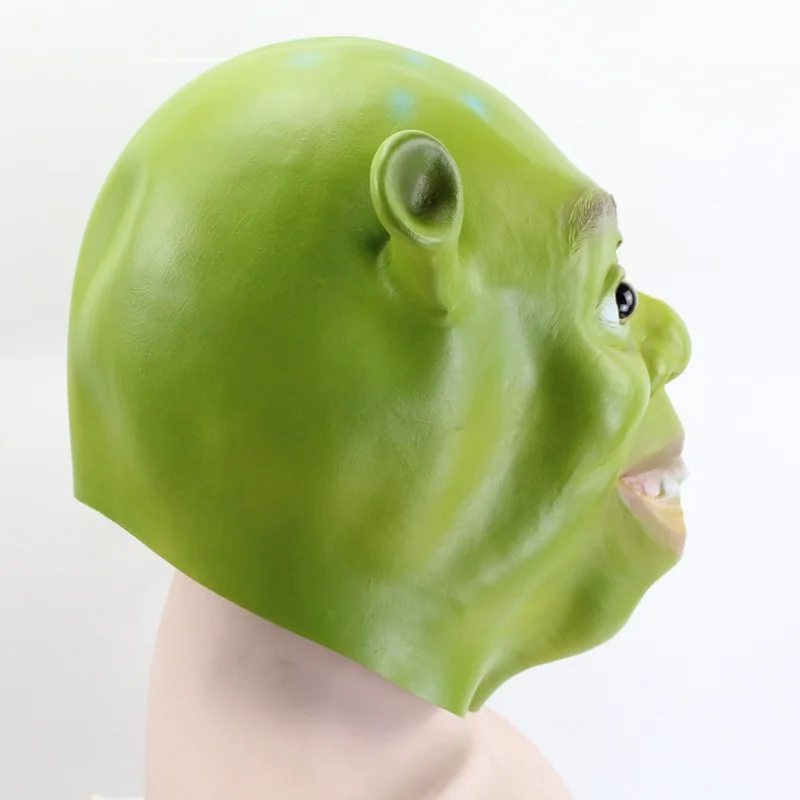 
Wholesale Green Shrek Latex Masks Movie Cosplay Prop Adult Animal Party Mask for Halloween Party Costume Fancy Dress Ball 