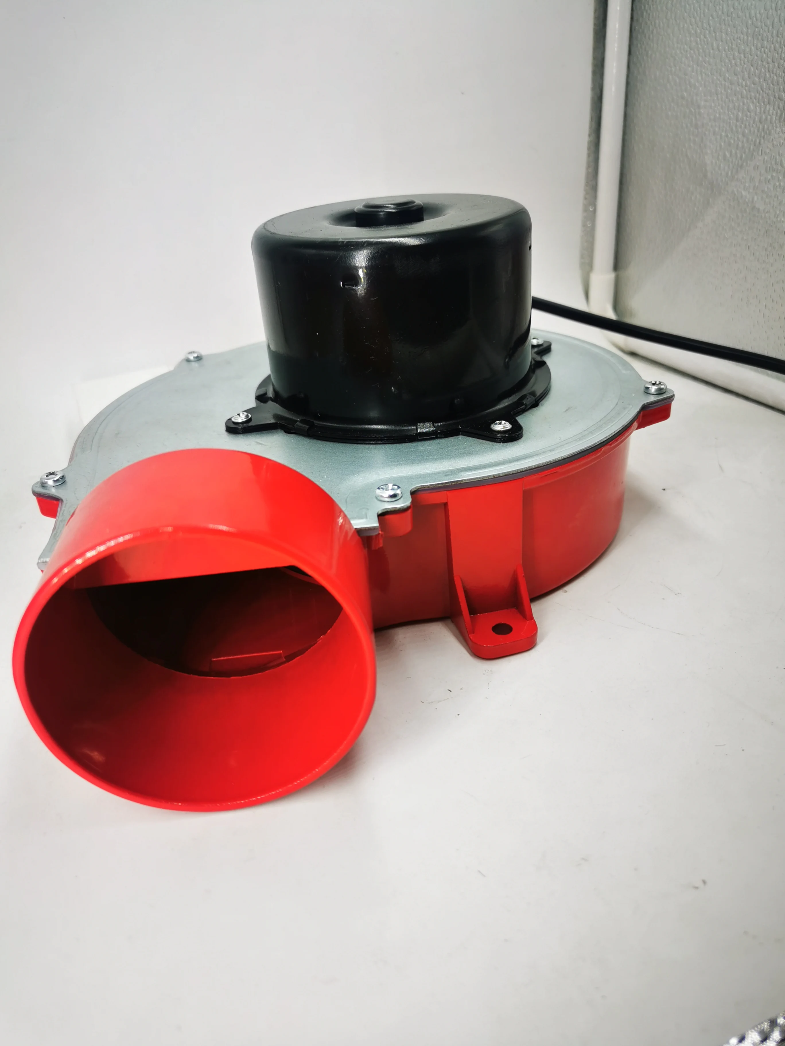 High Pressure Temperature Wood Pellet Stove Heater AC  DC Hot Air Exhaust centrifugal Fan