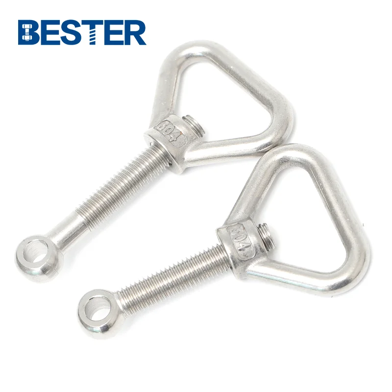 DIN444 high quality fish eye connection bolt 304 316 stainless steel eyelet bolt fisheye bolt with hole