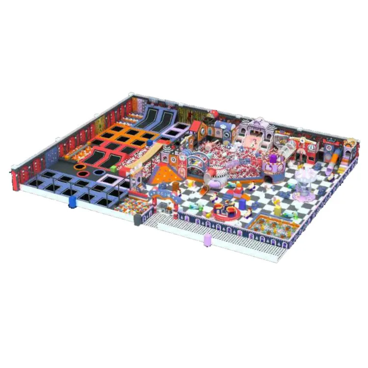 Indoor Space Theme Park Cheap Kids Plastic Inside Naughty Castle Games Ball Pits Playground Price Big Children Soft Play Center