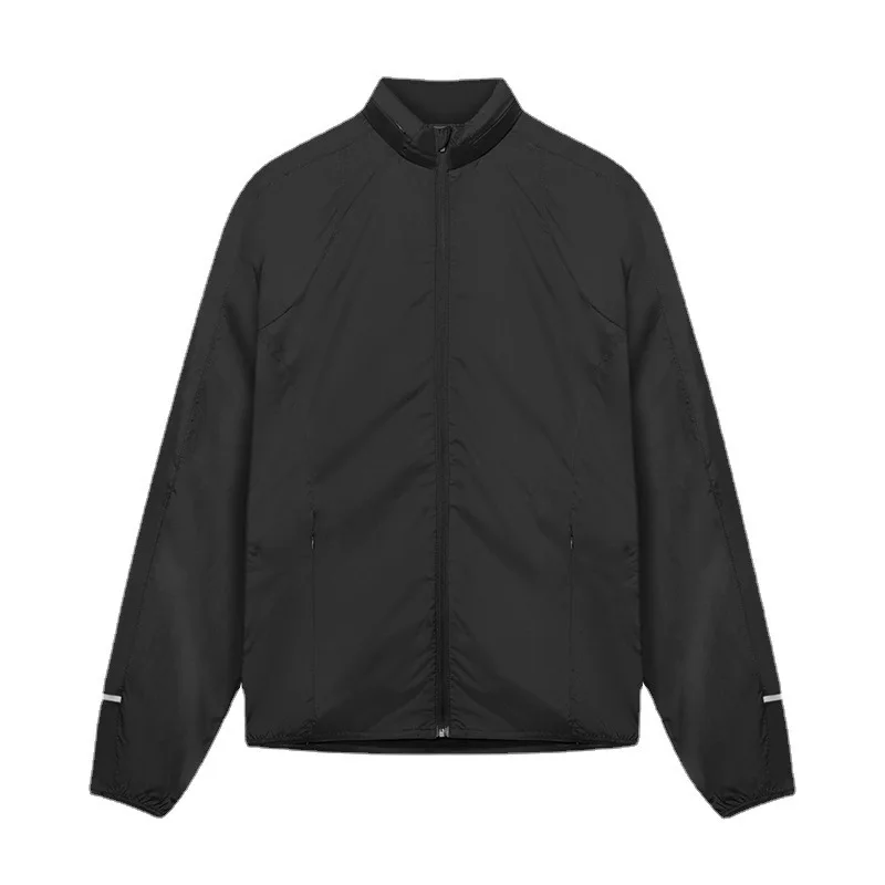 Мужская весенне-осенняя модная спортивная куртка с ночным отражающим капюшоном на молнии кардиган мужской Быстросохнущий Спортивный кардиган для спортзала