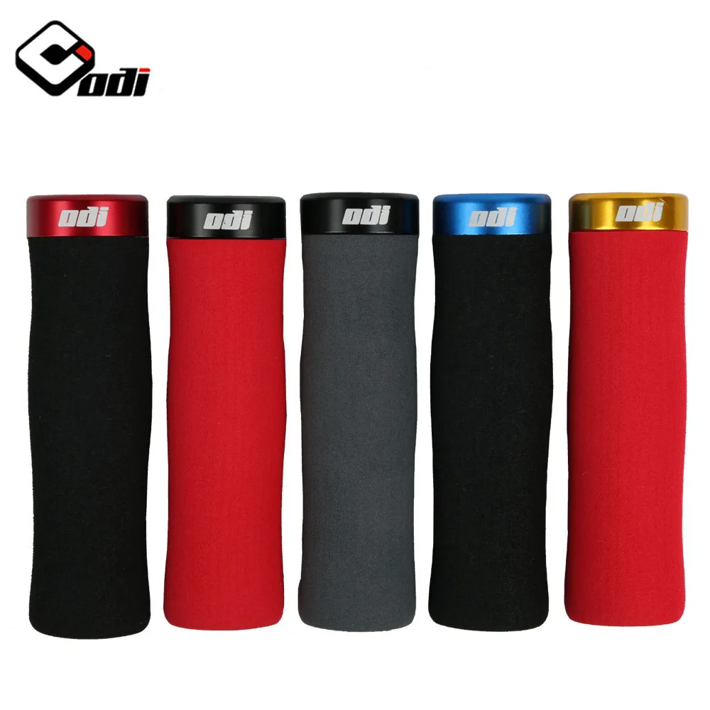 ODI MTB Bike Handlebar Grips Anti Slip Lock Ring Mountain Balance Bicycle BMX Handlebar Super light 80g Sponge Grip