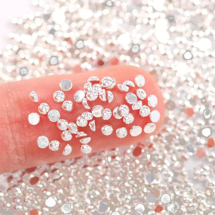 2.5MM Gold & Silver Nail Art Studs 1000pcs/Lot Fashion Half Ball Metal Rivets Manicure Decorations Tools Accessories Weddings