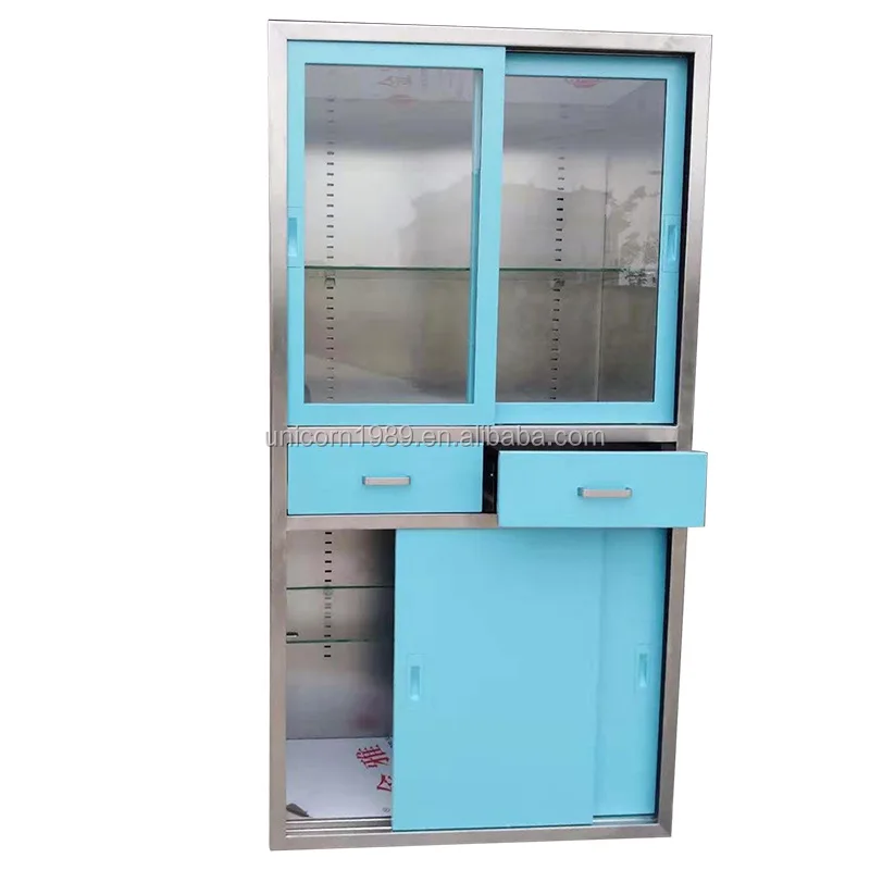 Factory Price Medical Furniture Storage Stainless Steel Table Medicine Cupboard Lockable Drug Small Medicine Cabinet