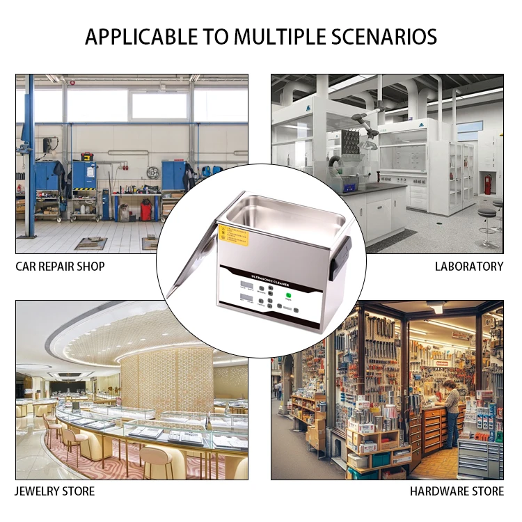 SN-30C 6.5L water jet ultrasonic dish cleaner 180w 28 dental tools cleaning machine