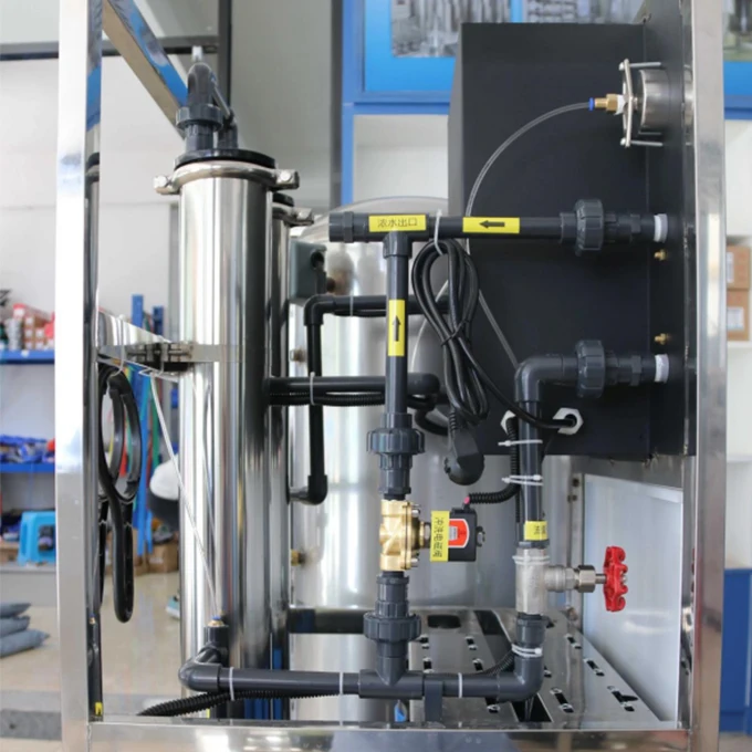 High End 6000 GPD wholesale Small Storage Alkaline Pure RO Water Treatment Equipment With SS Water Tank