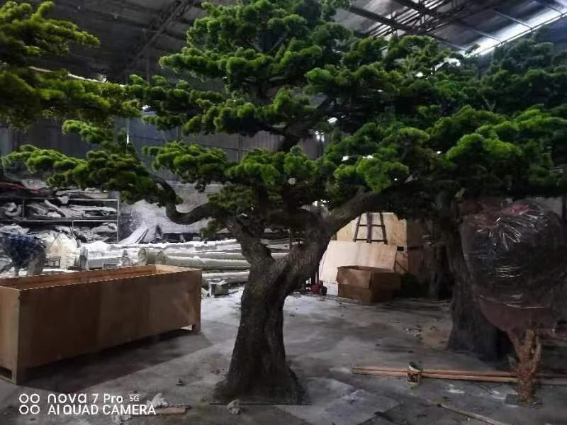 Customize 3m height large indoor outdoor tree artificial cypress pine tree bonsai tree for garden and landscape decoration