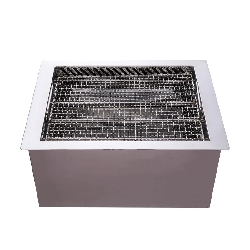 Commercial lower exhaust electric oven simple smokeless embedded self-service BBQ Grill