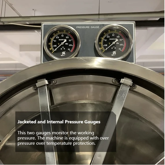 High Temperature Saturated Steam High Pressure Autoclave for Food Packs Jars Bottles Cans Drinks Food Sterilizer