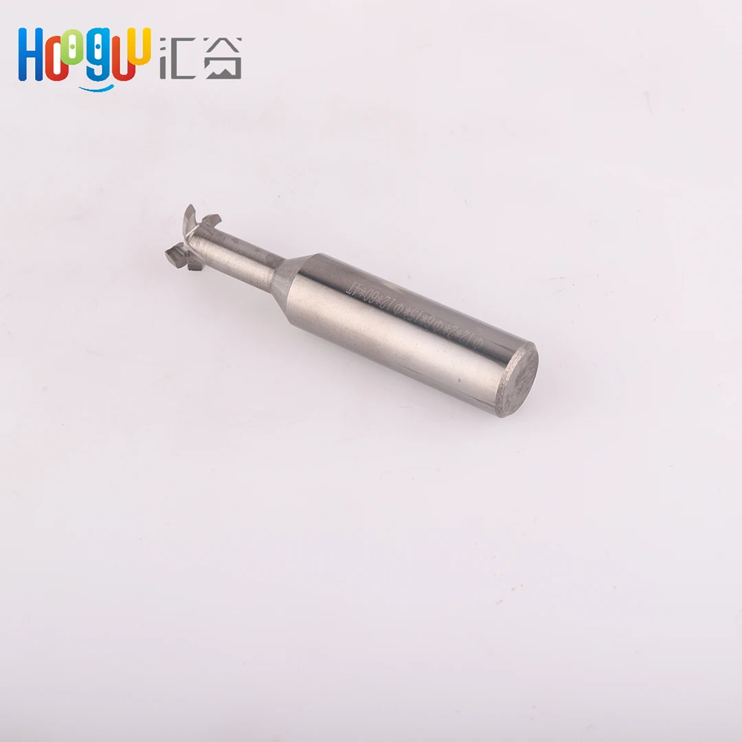 HRC55 6Flutes Tungsten steel Alloy Milling Knife T Slot Milling Cutters for Aluminum Copper Wood Groove with 60mm