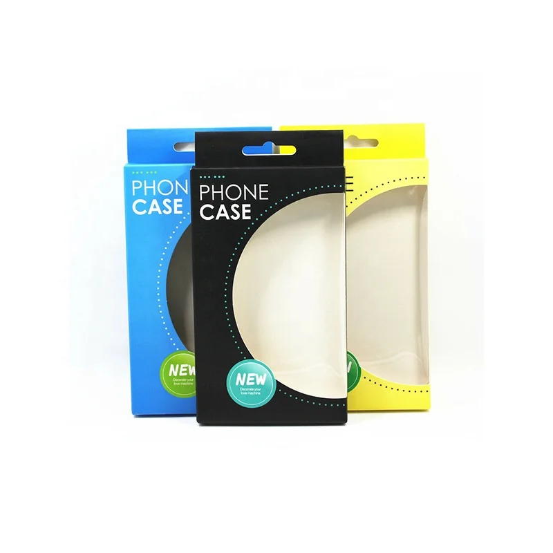 Custom Cell Mobile Phone Case Retail Packaging Folding Cardboard Box for Mobile Accessories