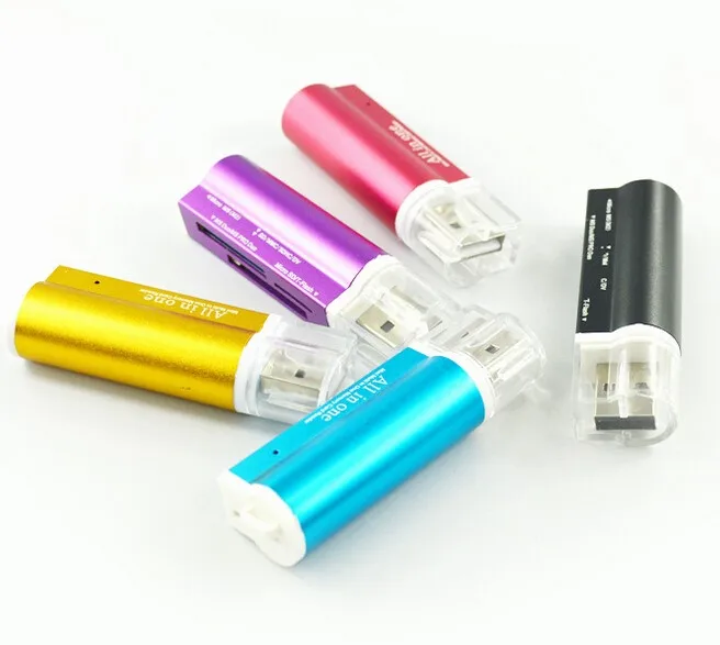  Многофункциональный алюминиевый кардридер usb 2 0 SD в форме зажигалки «Все