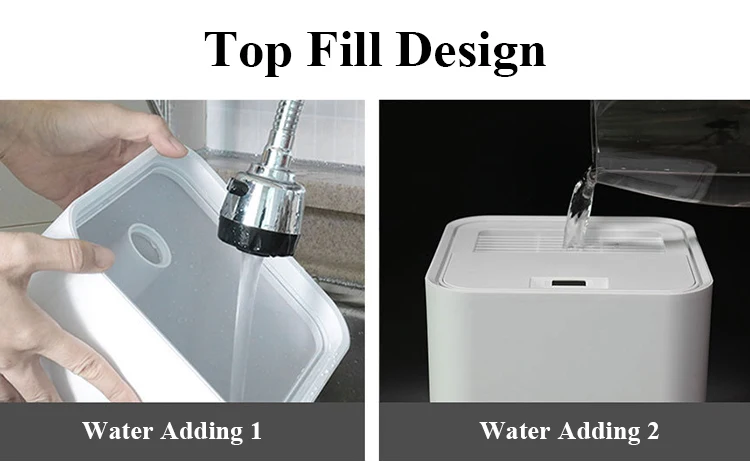 RUNAL Rrh930 5L Intelligent Constant Temperature And Humidity Indication Monitor Cool Warm Mist Smart Ultrasonic Air Humidifier