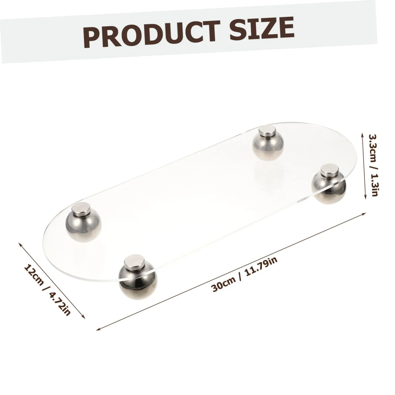 Acrylic Simple Sundries Storage Tray Acrylic Storage Plate Desktop Storage Organizer Convenient Tray