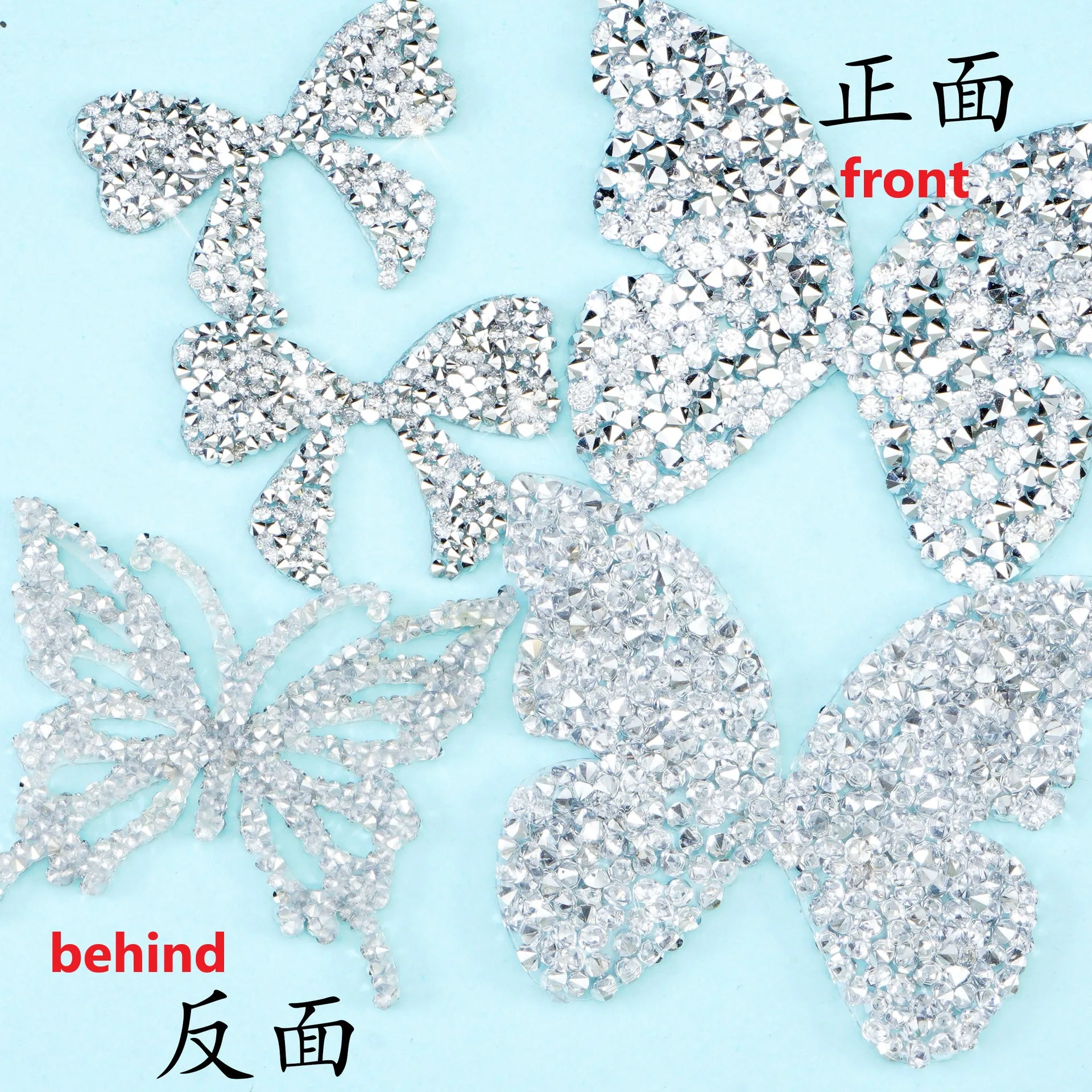 Полная Алмазная 3D бабочка с высокой вспышкой, бант, горячее исправление, алмазная паста, Бабочка, стразы, паста для украшения волос