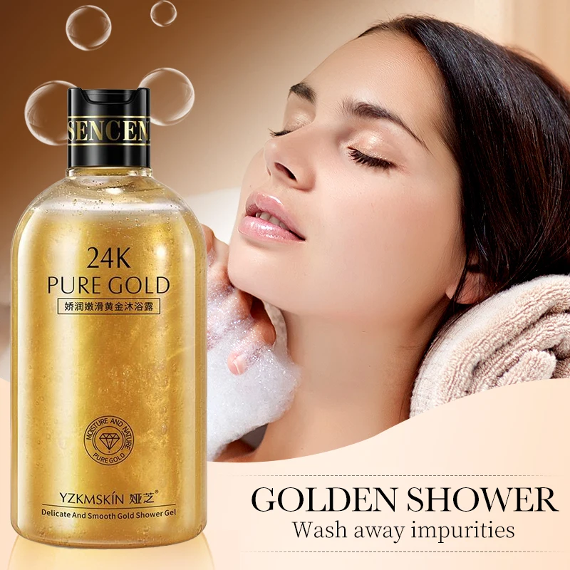 OEM OEM Private Label Natural Shower Gel Organic Anti-aging Moistrize Skin Smooth Whitening Shower Gel 24k Body Wash