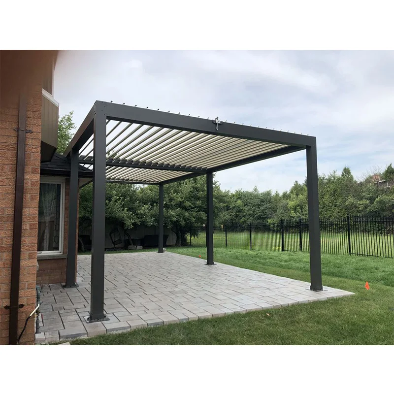 Prima High End Automatic Adjustable Waterproof Louvered Roof Sun Bioclimatic Aluminium Pergola