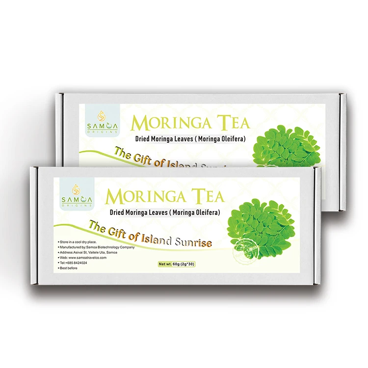 from south pacific Wholesale 100% Natural Health herbal moringa Tea Box Samoa origins