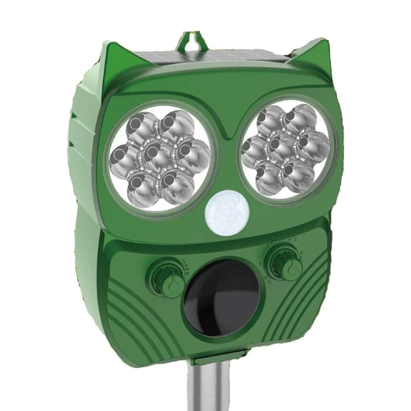 Dayoung Outdoor Waterproof Owl Solar Ultrasonic Animal Repeller For Mouse Bird Wildlife Repellent