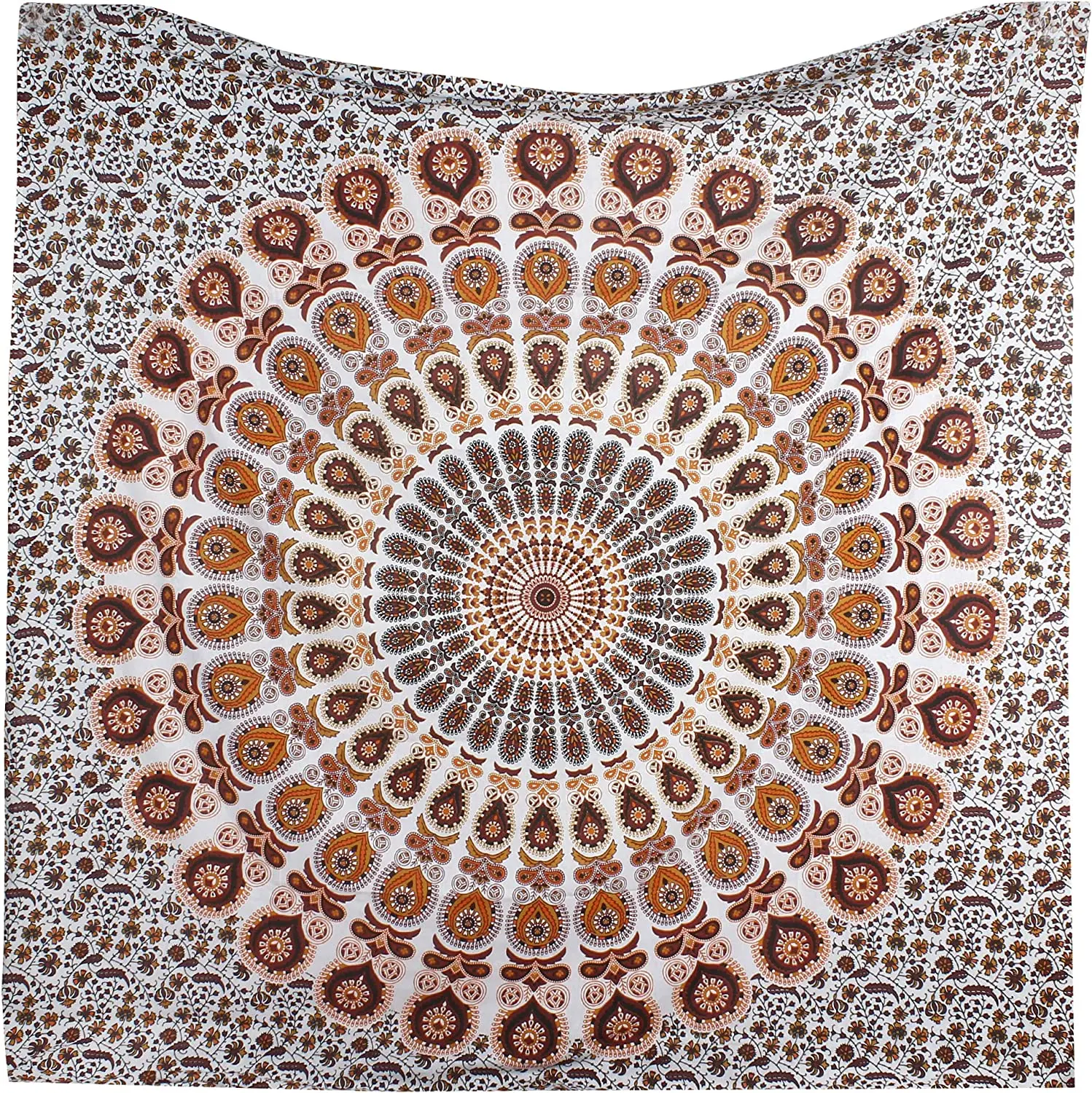 New design Custom fabric Polyester Indian hippie Bohemian Mandala Tapestry wall hanging