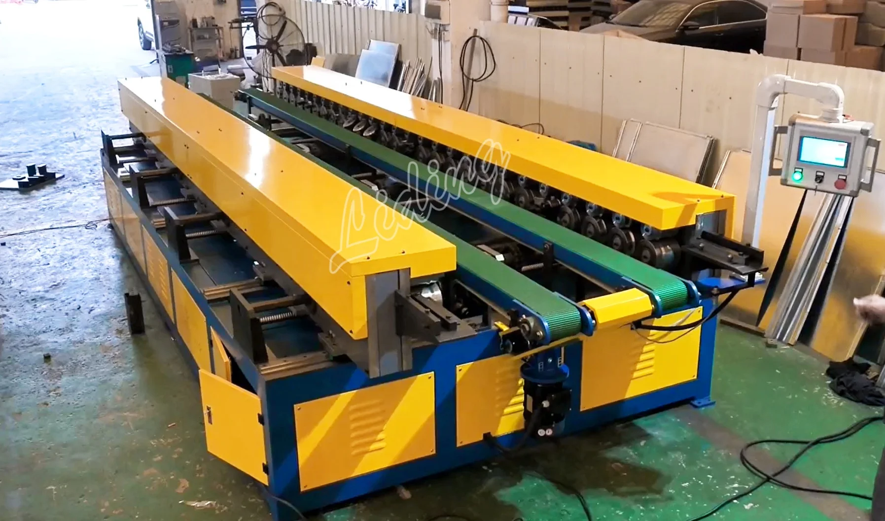 High quality Full Auto  air duct making line HVAC PDF profile air duct production line