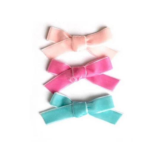 OKAY Custom Luxury  5 inch velvet bow ties self tie velvet knot bow for Christmas