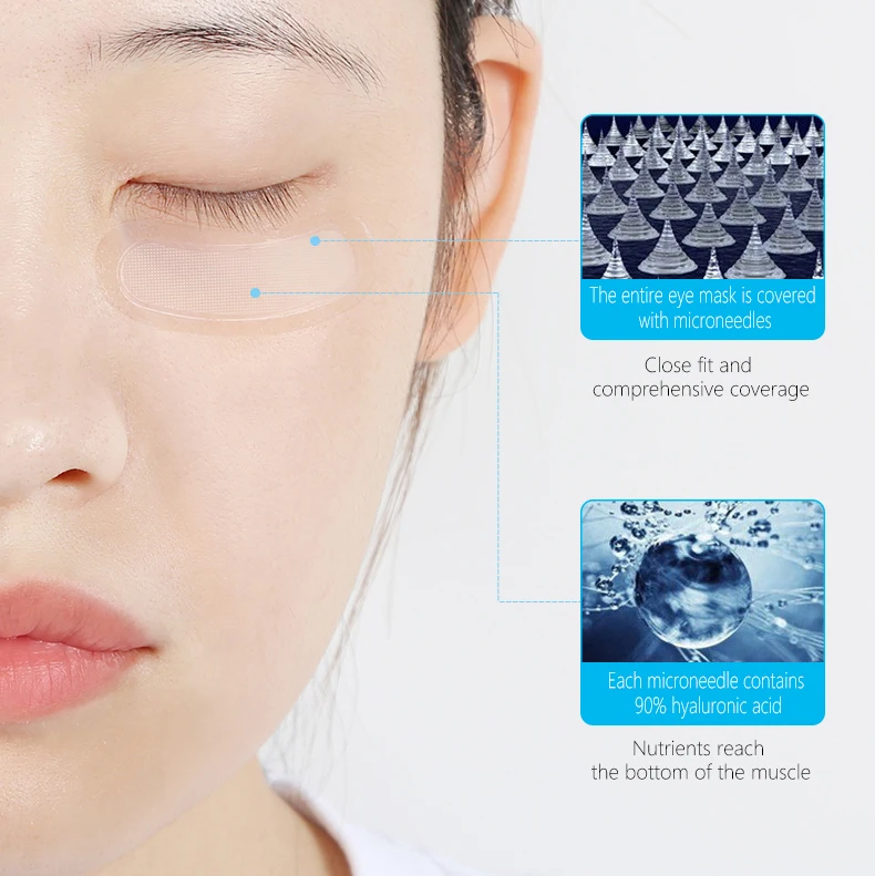 Removes Dark Circle Organic Anti-wrinkle Collagen Crystal Under Mask Micro Needle Eye Patch