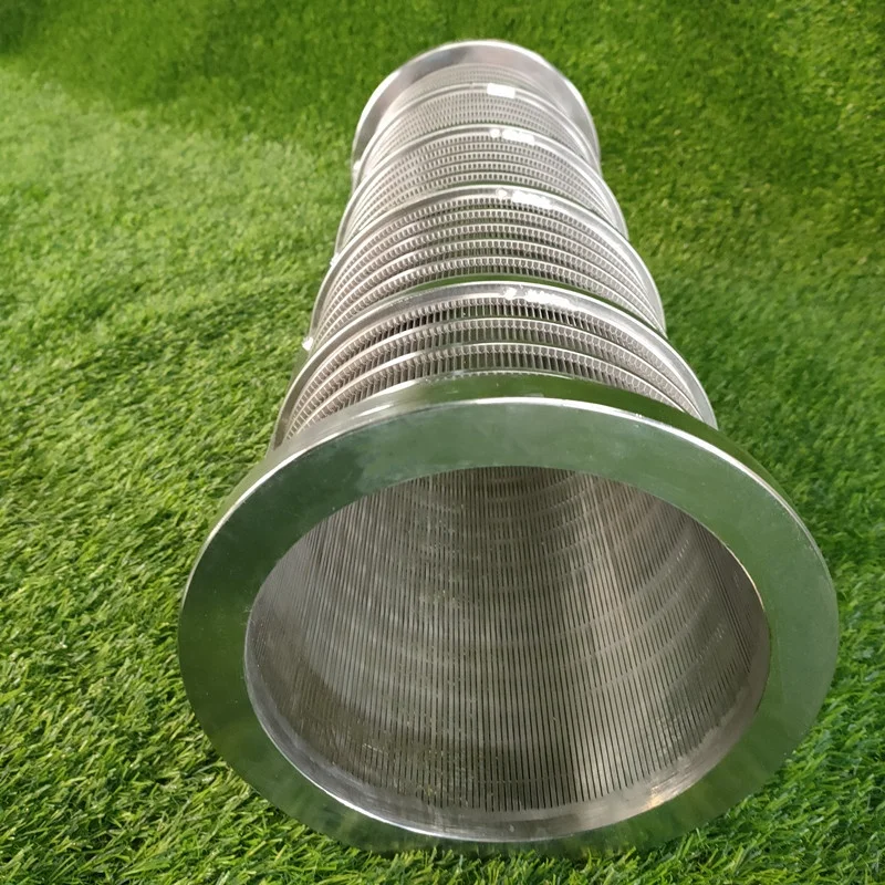 BTOSLOT aquaculture stainless steel 304  fish pond rotating drum filter for koi pond wedge wire screen filter cylinders