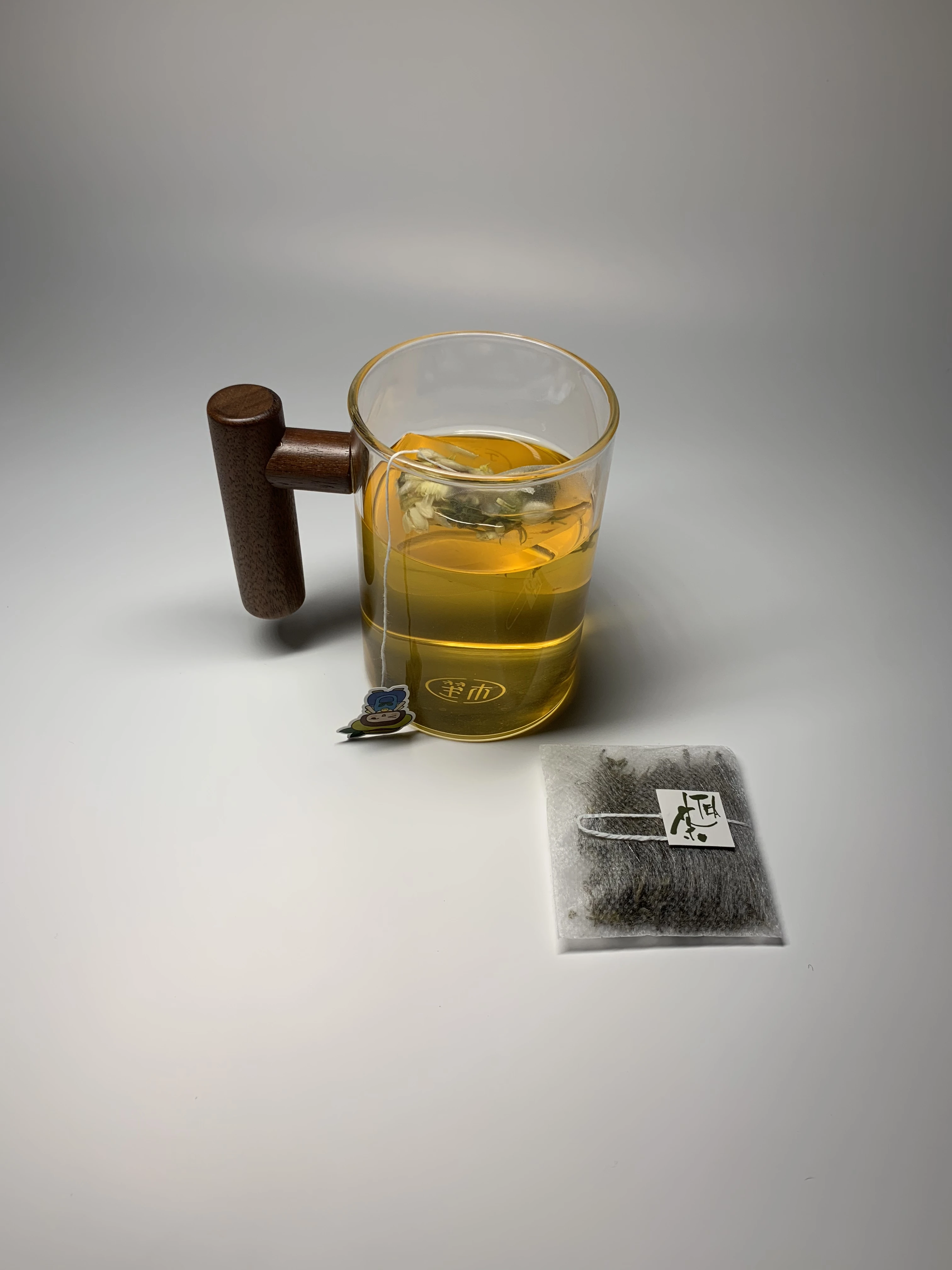 Custom biodegradable Nylon PA corn fiber packaging roll disposable empty pyramid herbal  filter bag