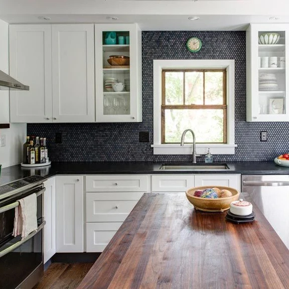 Modern wood white shaker fremed and frameless  kitchen cabinet