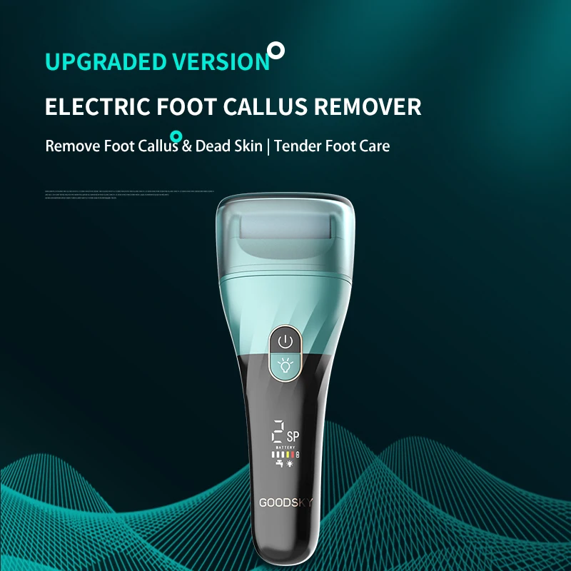 2023 Professional Rechargeable Waterproof Feet File and Callus Pedicure Foot  Callus Remover   With LED Display