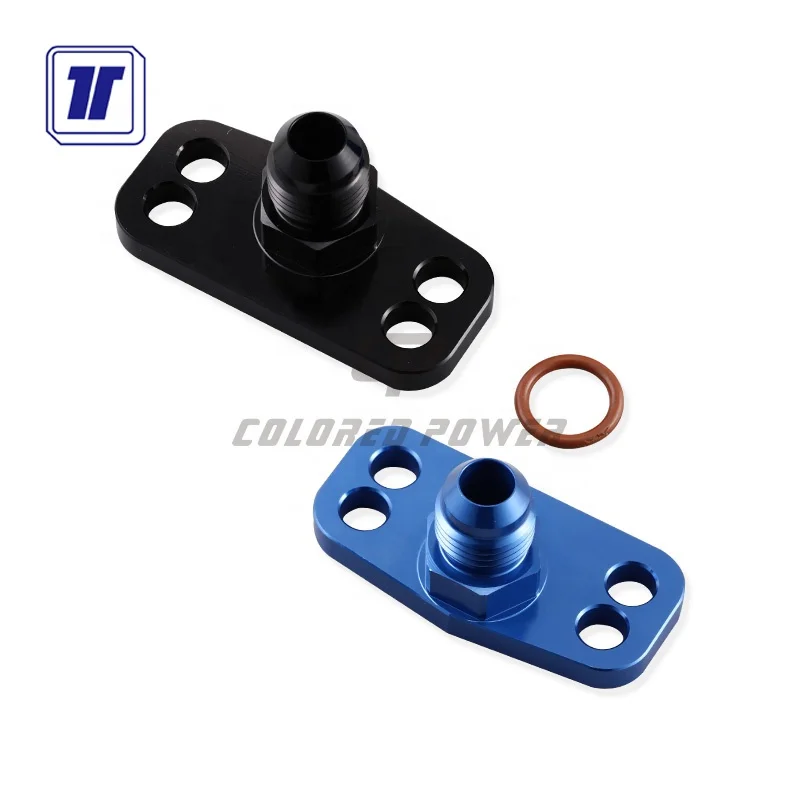 Car Spare Parts AN6 Fuel Rail Pressure Fitting Adapter For Turbo Drain Flange
